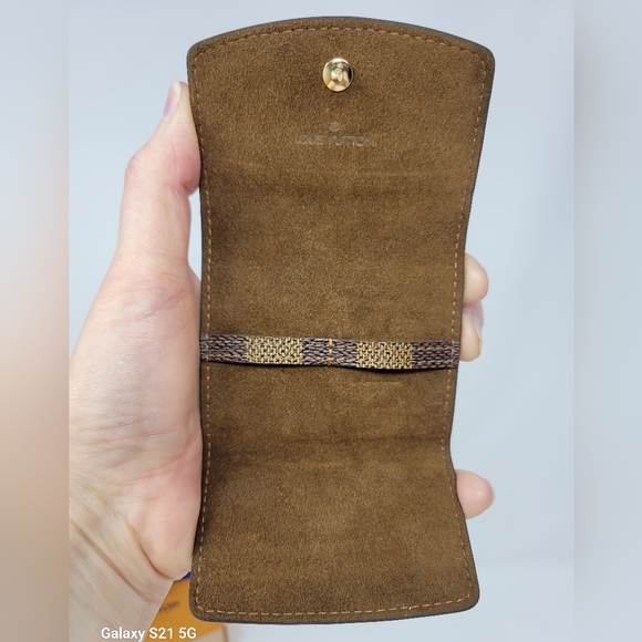 Louis Vuitton Damier Cufflink Case NWOT with COA, Dustbag & Box - Picture 5 of 15